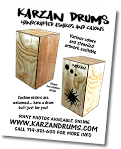 KARZAN Drums promotional poster